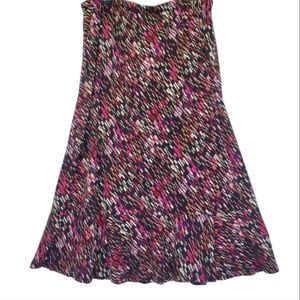 Sag Harbor Multicolor Geometric Maxi Skirt - Navy, Pink, White